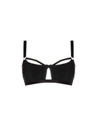 Bordelle Signature Wireless Soft Mesh Black Bondage Belle Bra - House Of Huntington