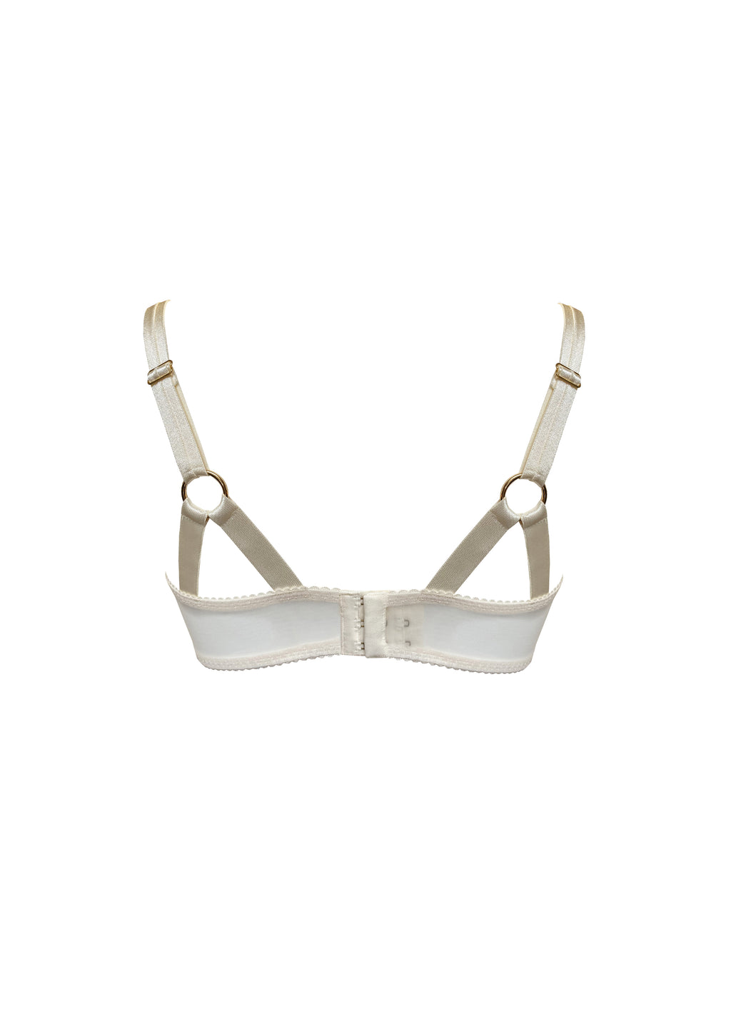 Bordelle Signature Wireless Soft Mesh Cream Bondage Belle Bra - House Of Huntington
