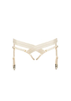 Bordelle Signature Satin Bondage Harness Open Back Cream Brief - House Of Huntington