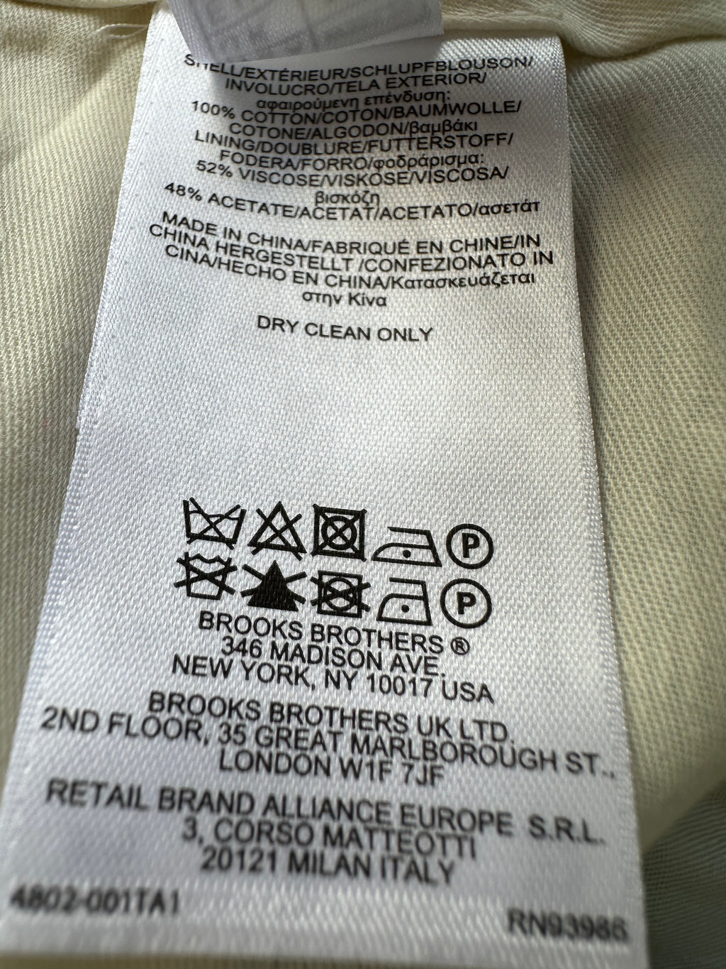 Brooks Brothers Blau Weiß Gestreifte Hose