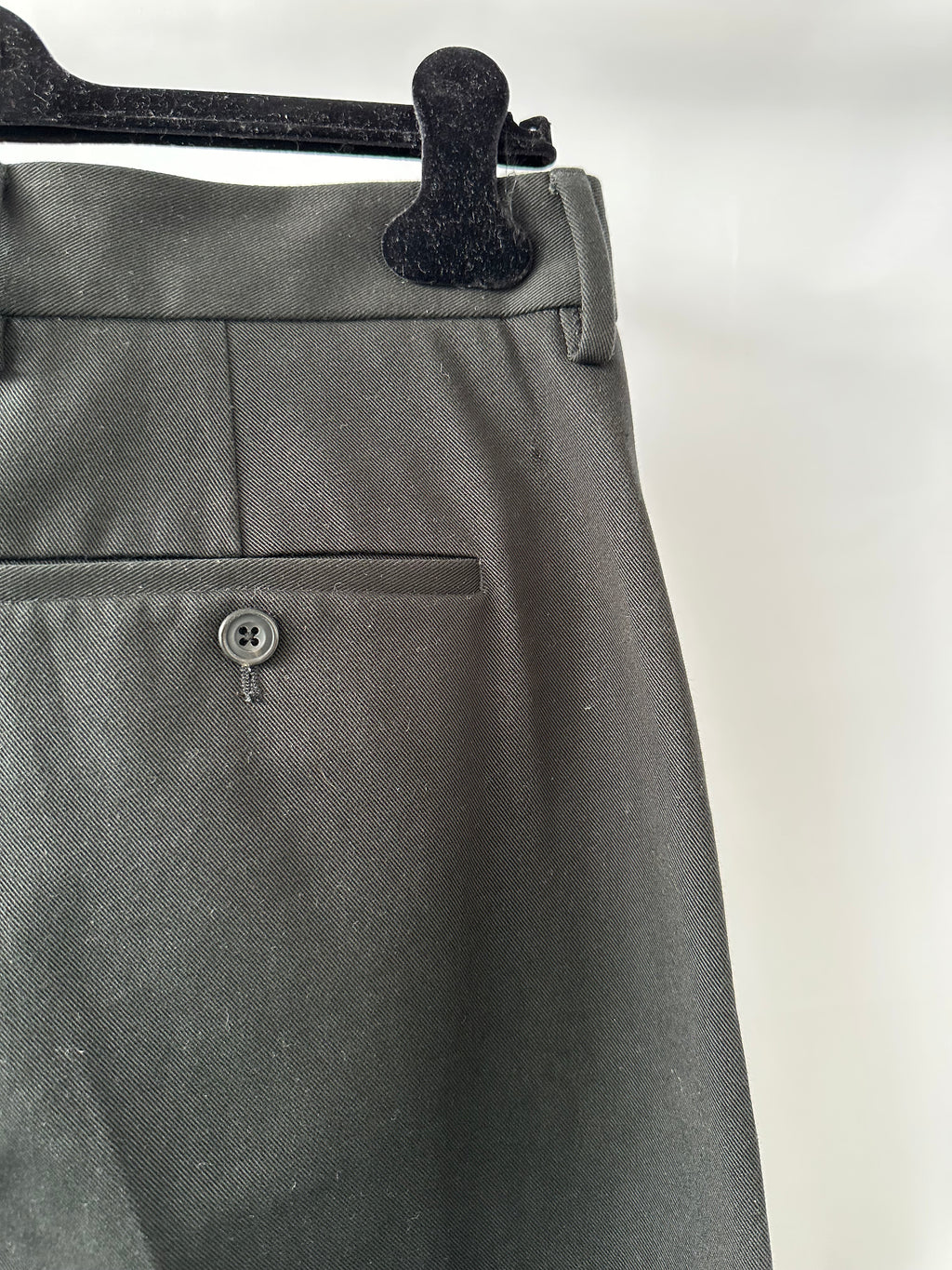 Alexander McQueen Black Structured Trousers