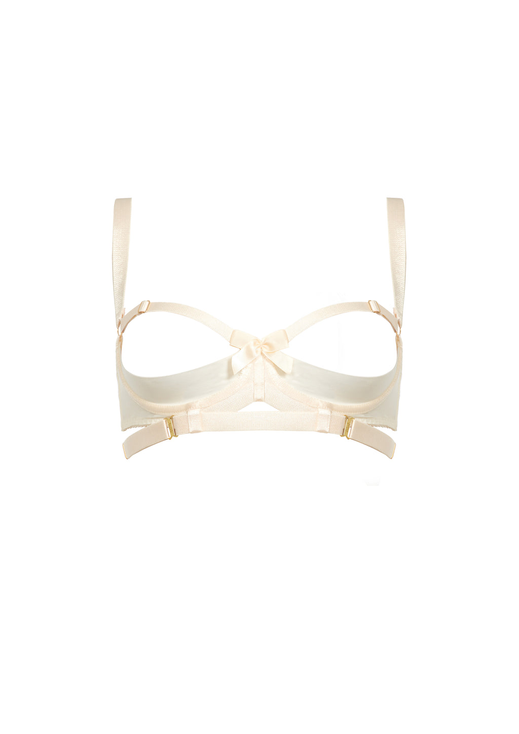 BORDELLE Signature Cream Wired Gia Shelf Bra - House Of Huntington