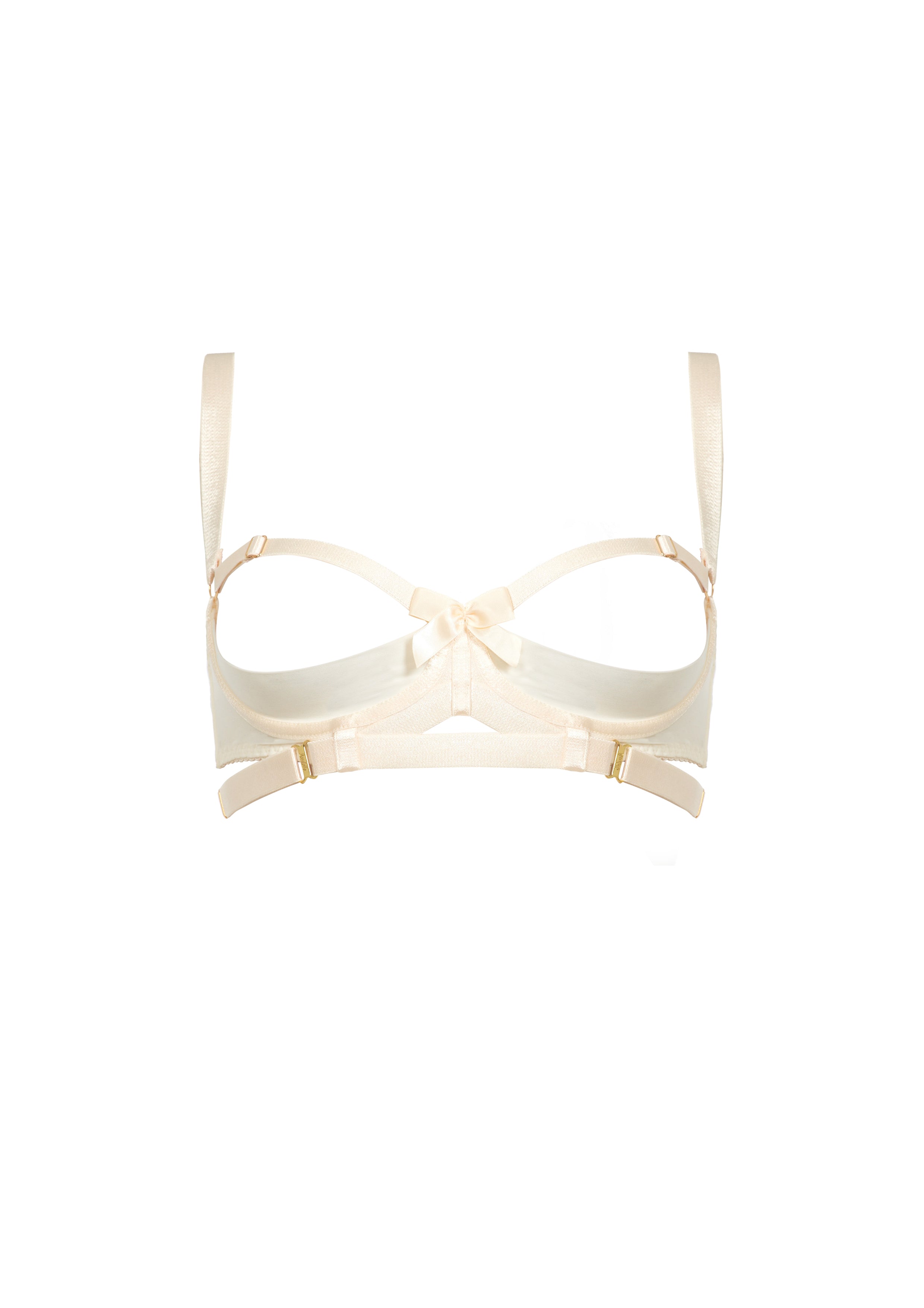 BORDELLE Signature Cream Wired Gia Shelf Bra - House Of Huntington