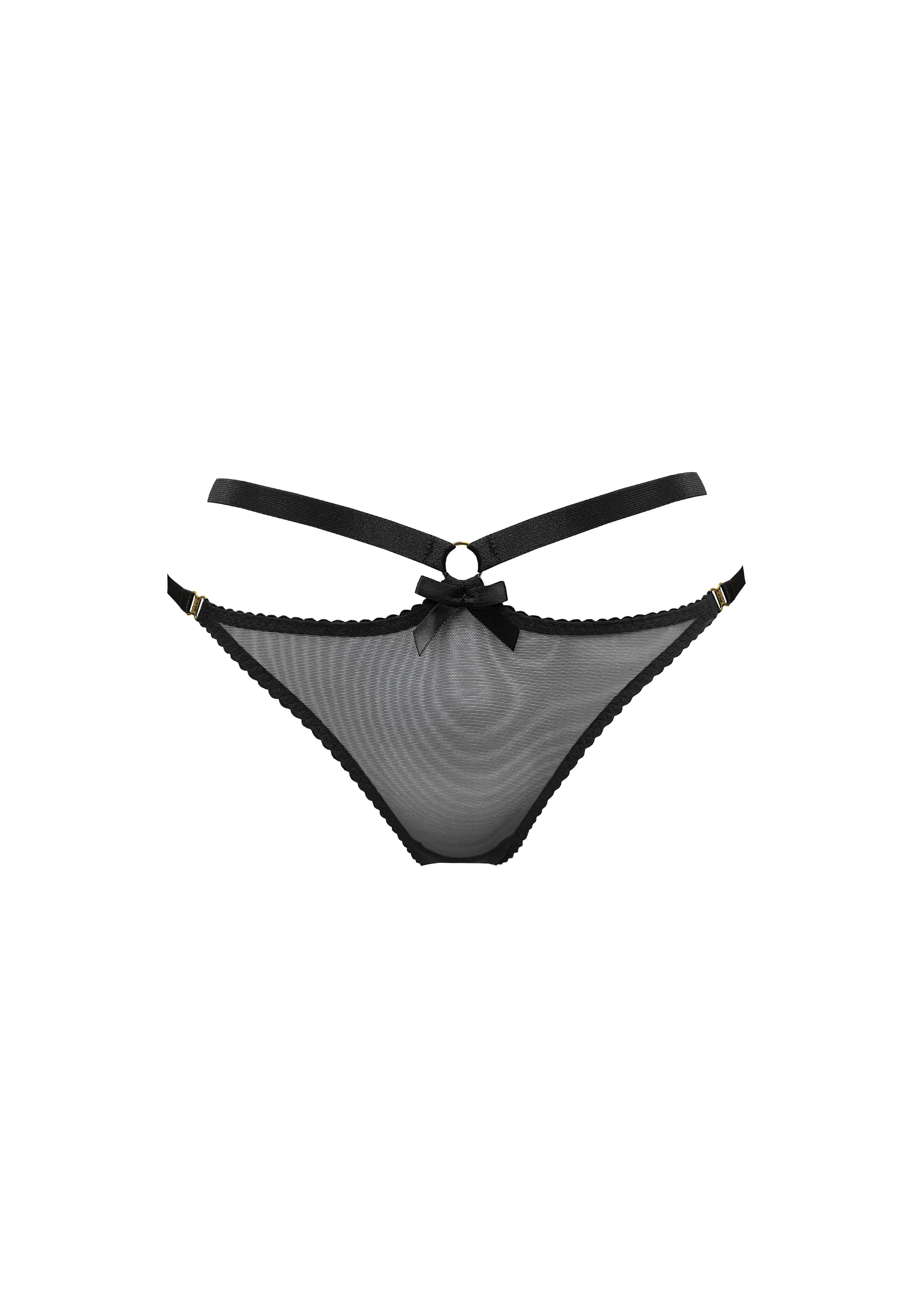 Bordelle Signature Black Harness Thong - House Of Huntington