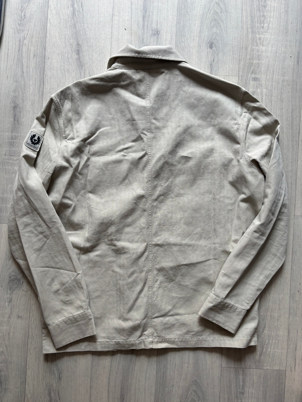 Belstaff Cotton Overshirt Jacket In Stone