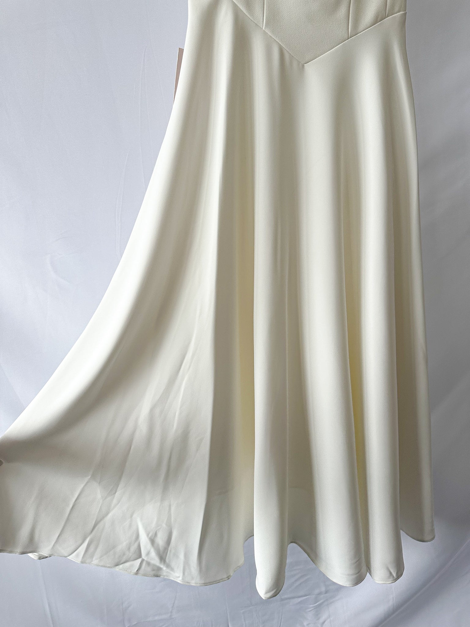 Odd Muse White Square Neck The Ultimate Muse High Waist Midi Dress