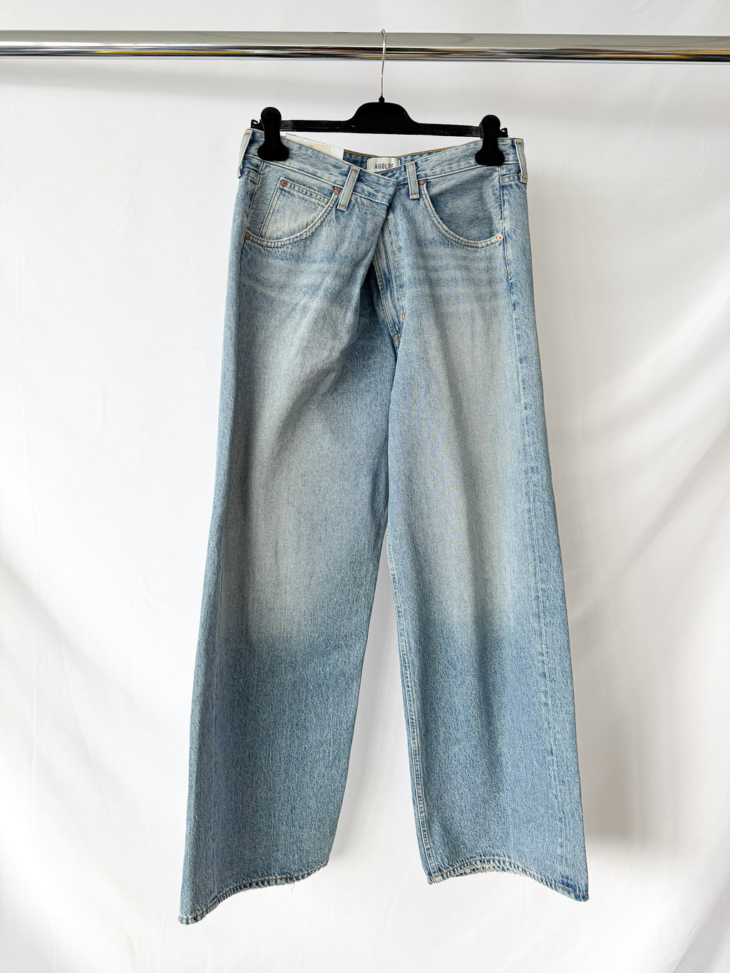 Agolde Vana Denim Foldover Jeans