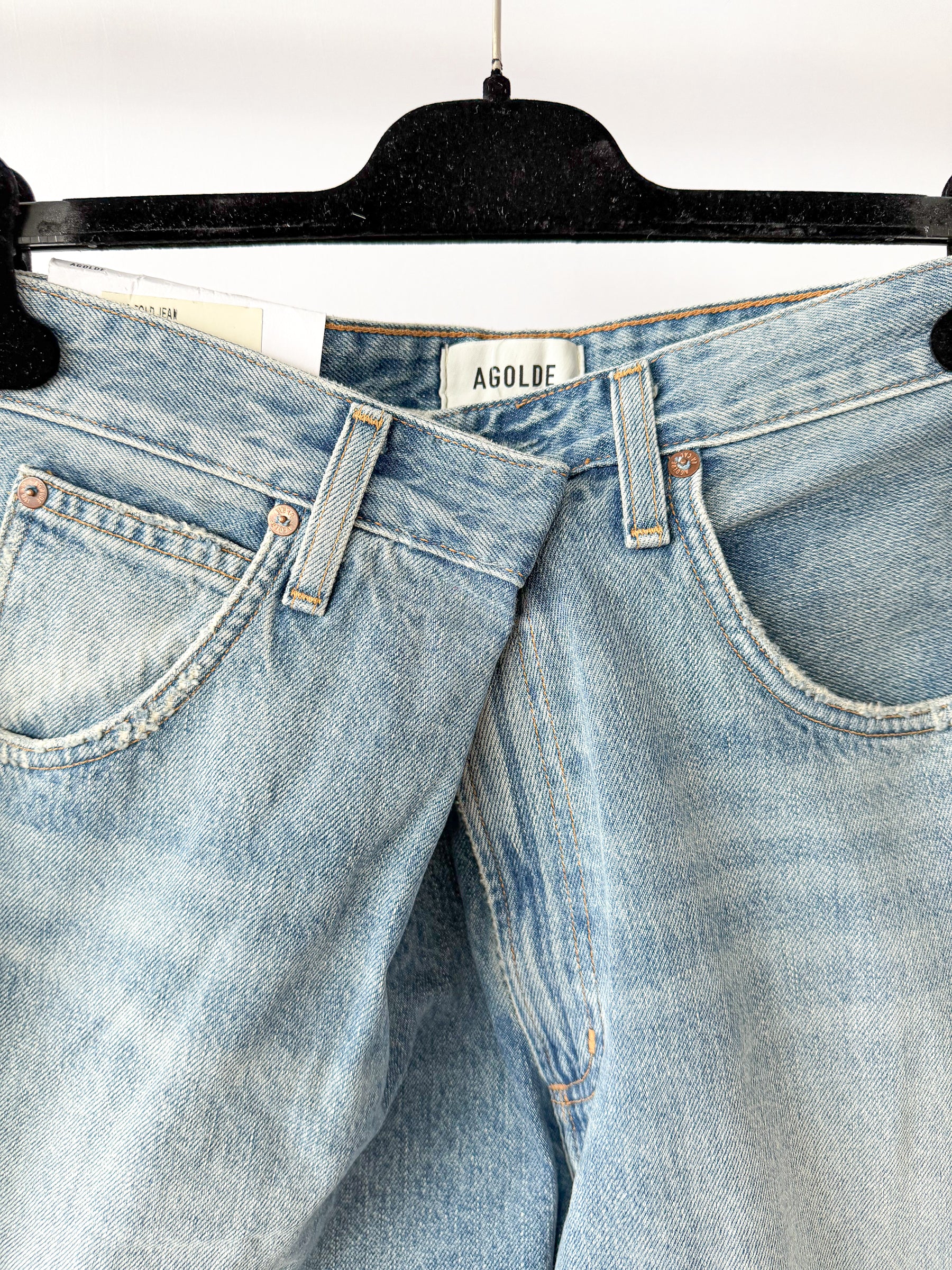 Agolde Vana Denim Foldover Jeans
