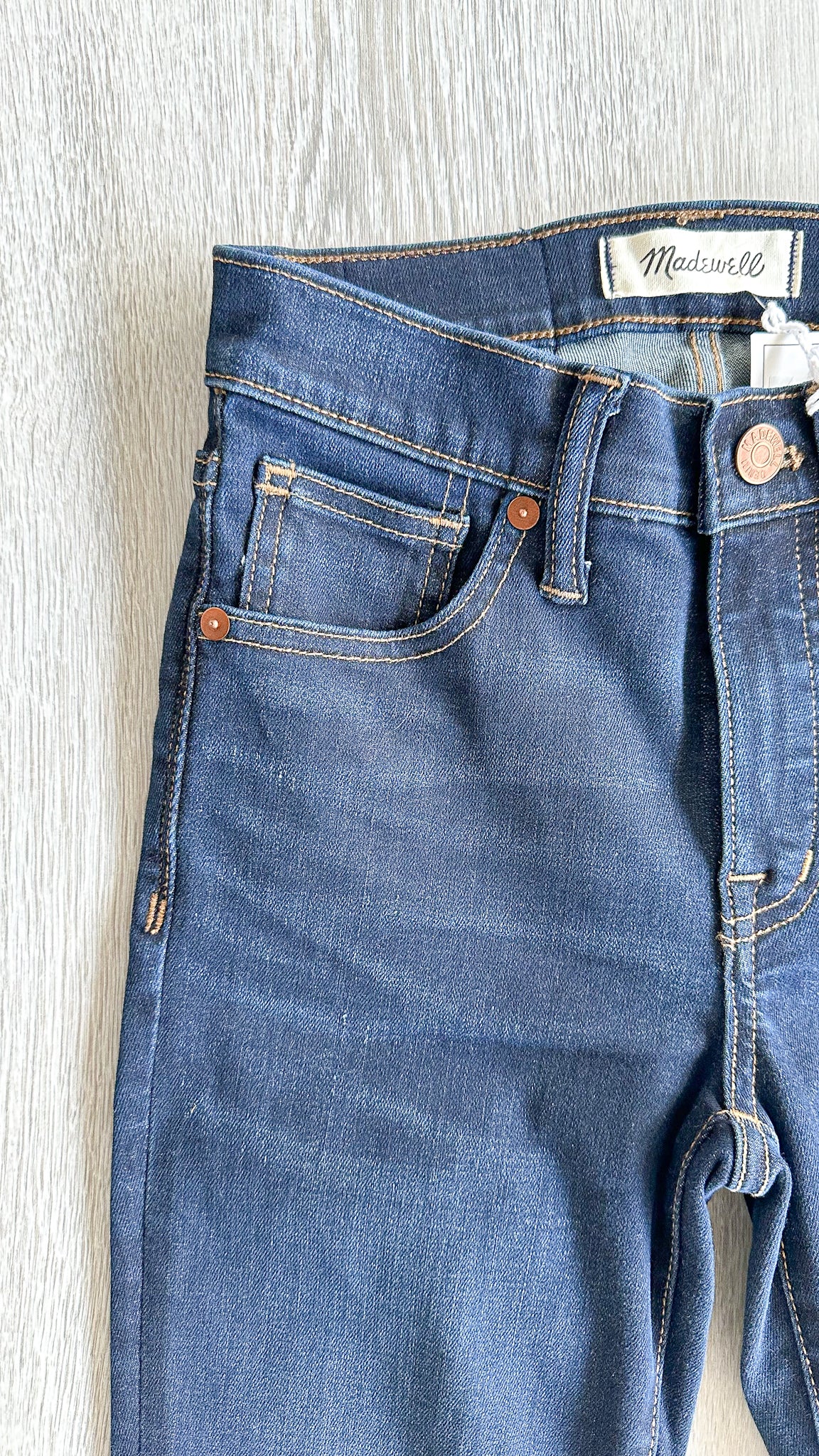 Madewell 9" High-Rise Skinny Denim Jeans in Larkspur Wash