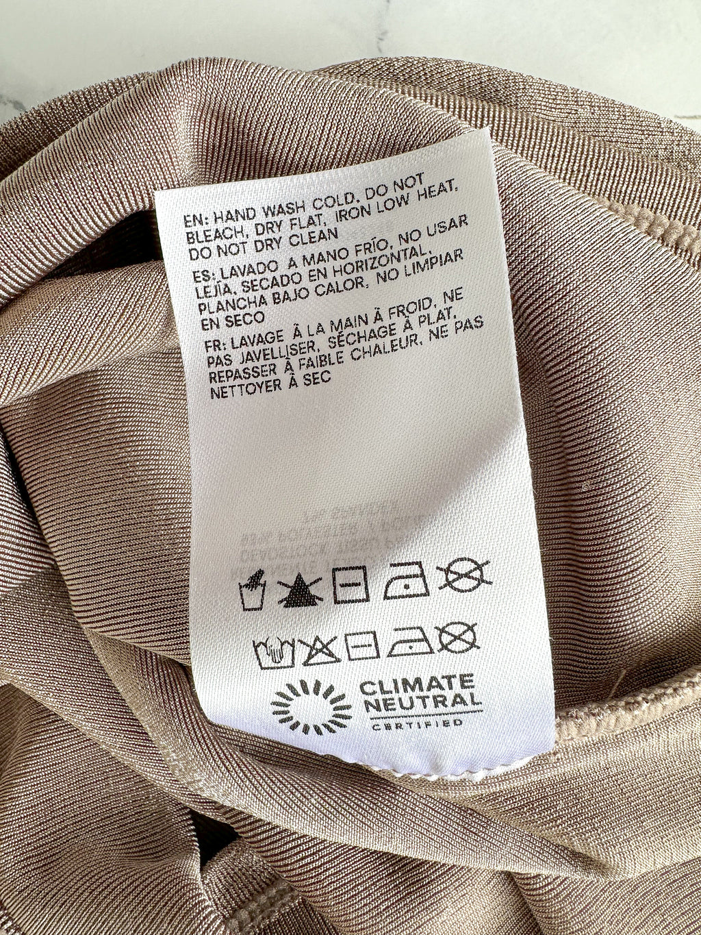 Reformation x Laura Harrier Taupe Maddie Knit One Shoulder Top