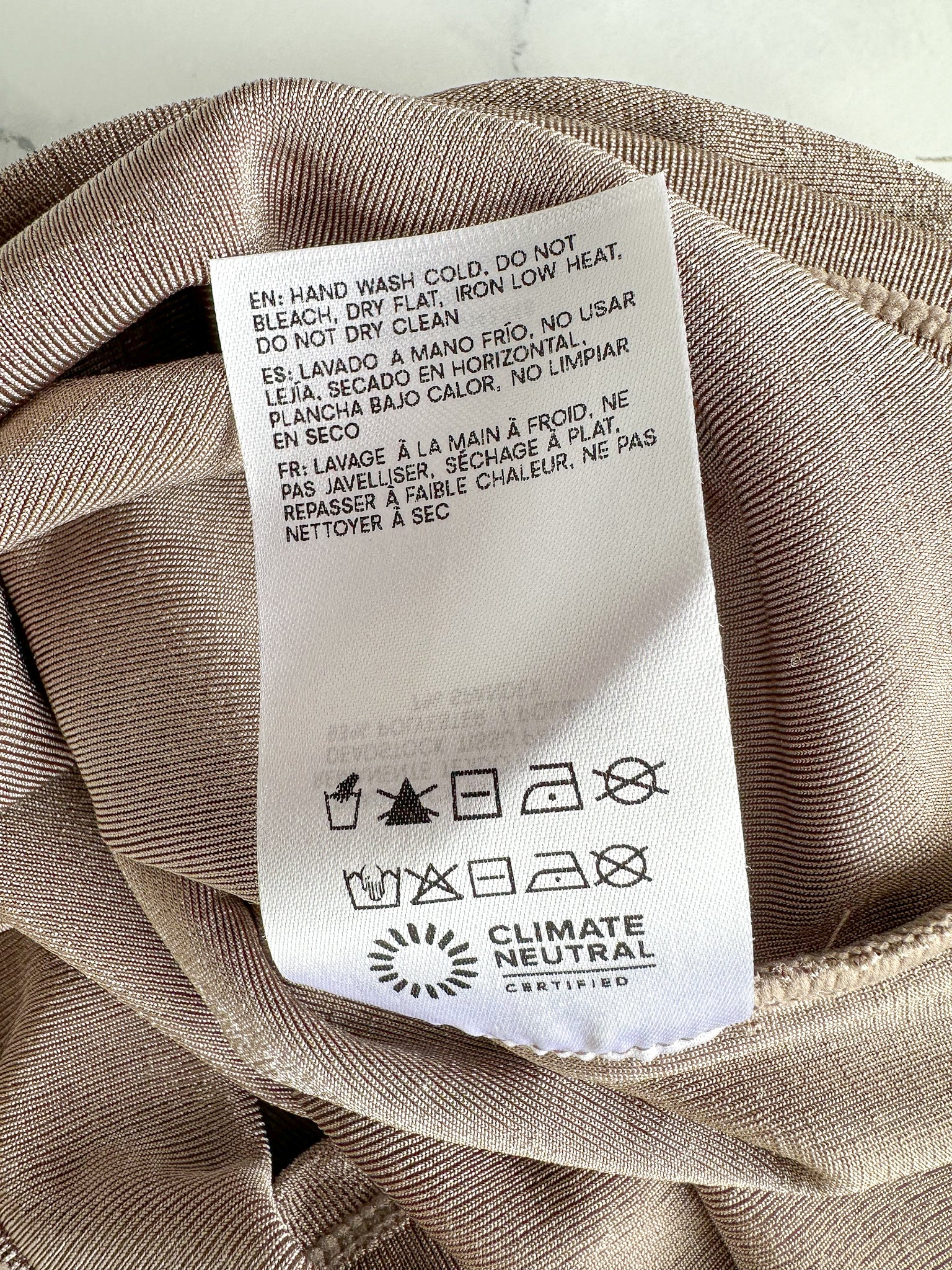 Reformation x Laura Harrier Taupe Maddie Knit One Shoulder Top