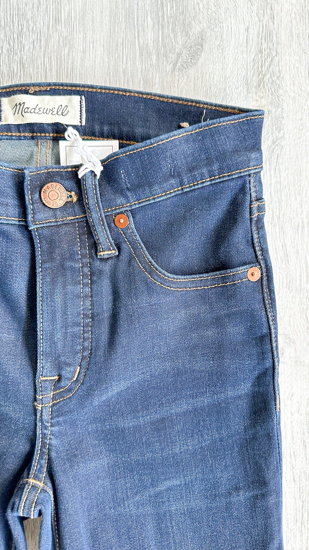 Madewell 9" High-Rise Skinny Denim Jeans in Larkspur Wash