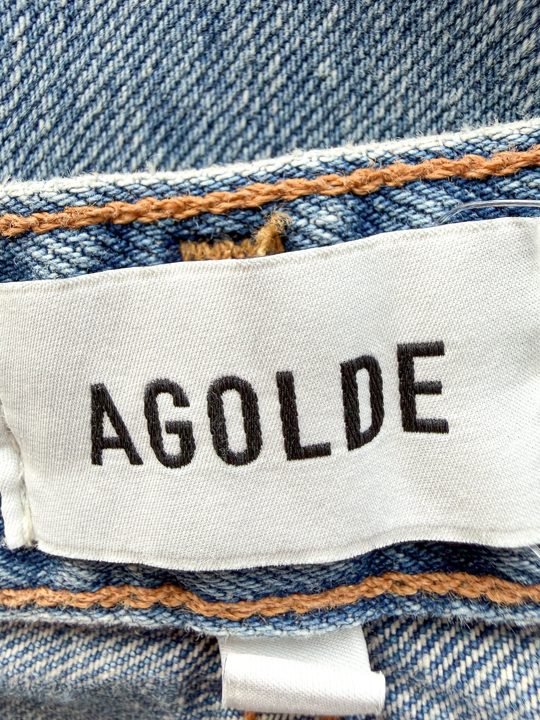 Agolde Vana Denim Foldover Jeans