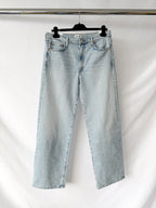 Agolde Harper Light Blue Denim Straight Leg Jeans