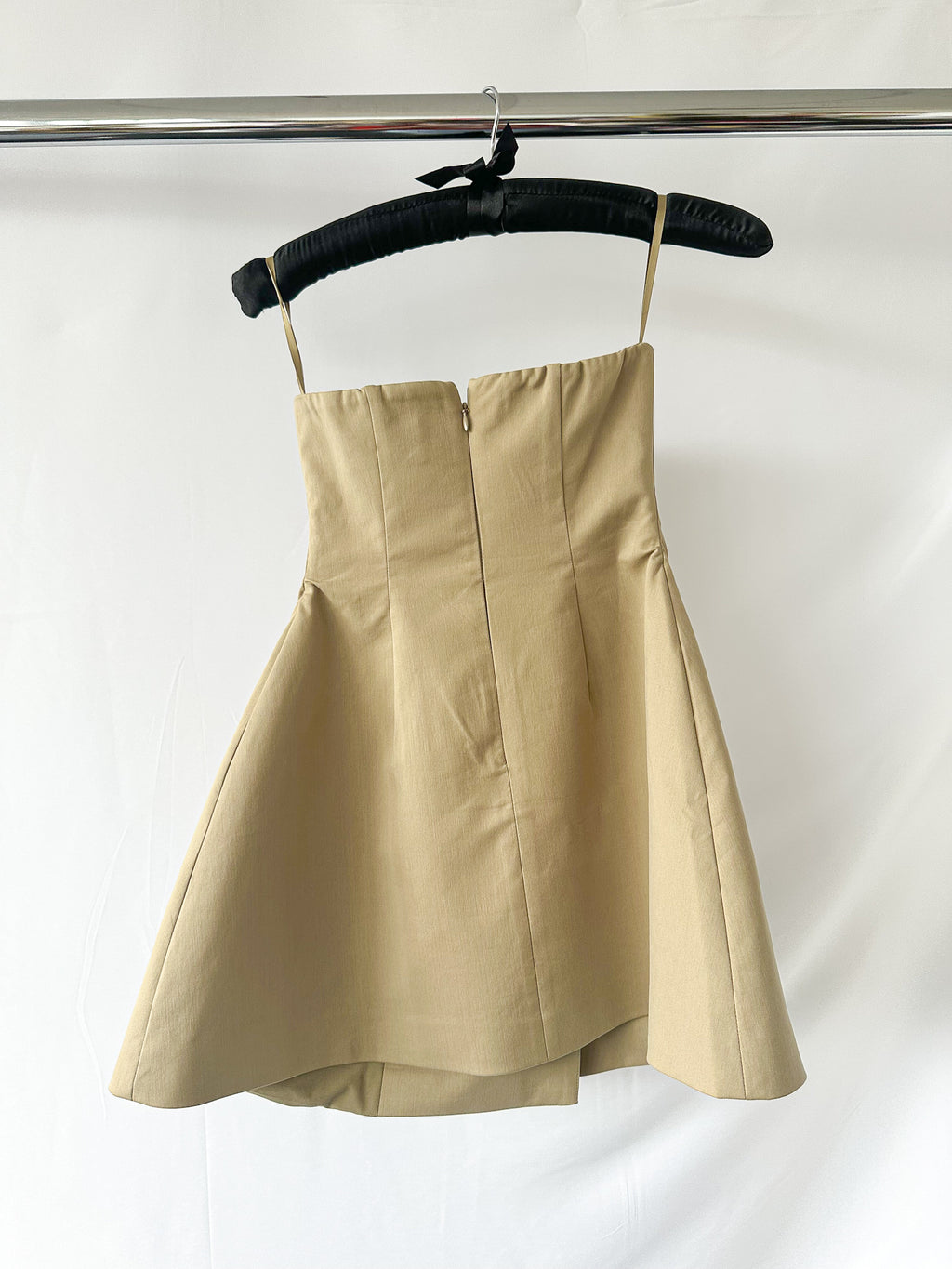 Odd Muse Beige Button Front The Ultimate Muse Trench Mini Dress