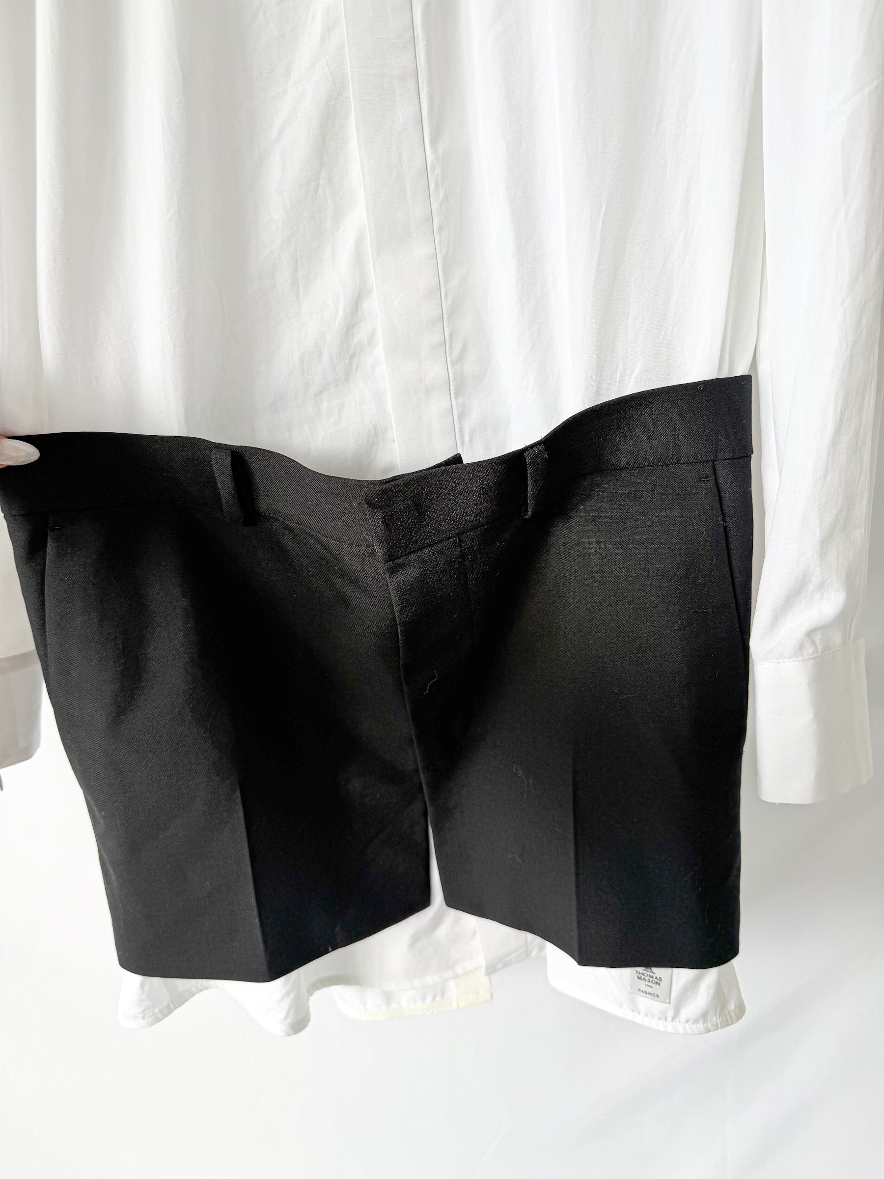 Sacai x Thomas Mason Cotton Shirt Dress