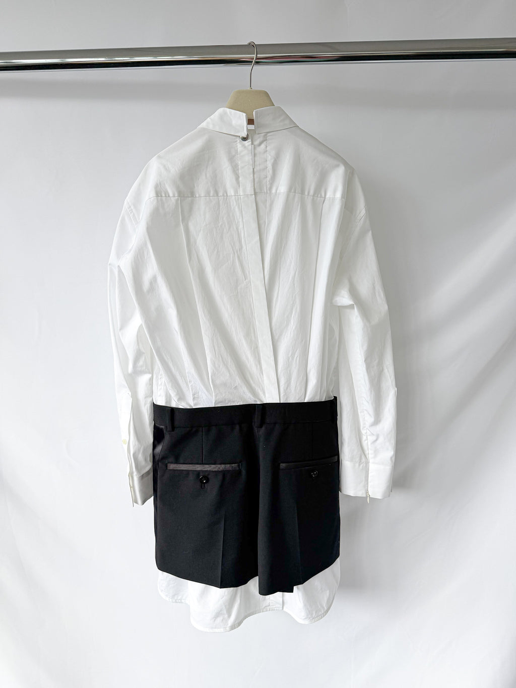 Sacai x Thomas Mason Cotton Shirt Dress