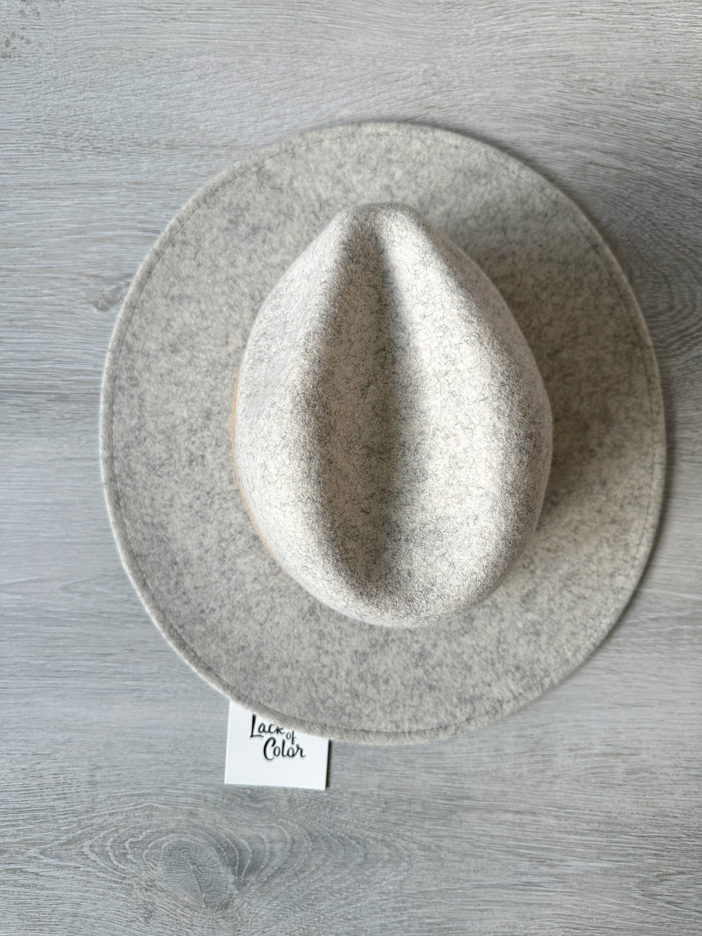 Lack Of Color Grey The Mack Fedora Leather Band Trim Boho Hat - House Of Huntington