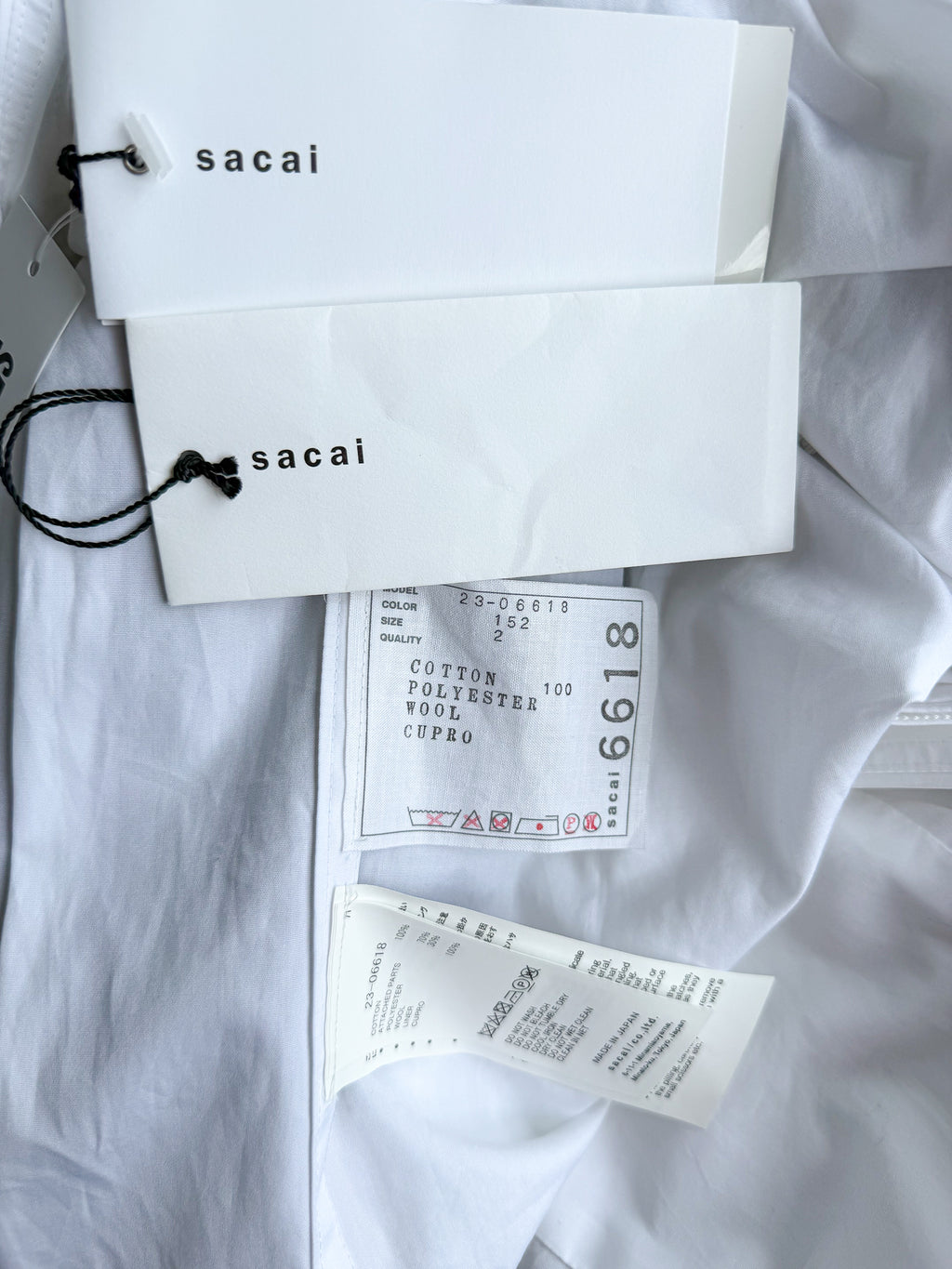 Sacai x Thomas Mason Cotton Shirt Dress