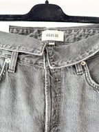 Agolde Echo Taper Leg Foldover Waist Denim Jeans