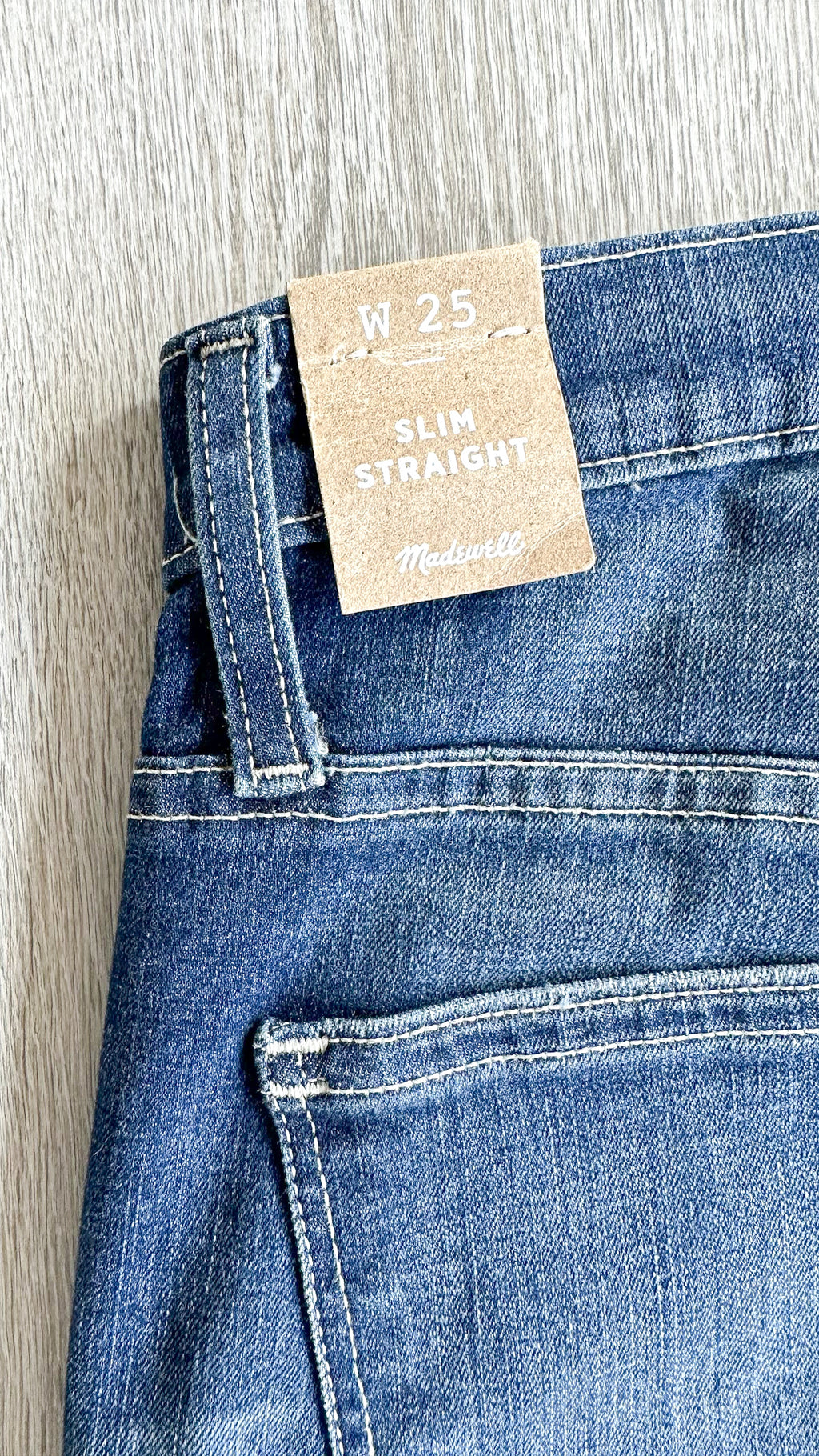 Madewell Slim Straight Denim Jeans Raw Hem Edition - House Of Huntington