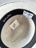 Lack Of Color Grey The Mack Fedora Leather Band Trim Boho Hat - House Of Huntington