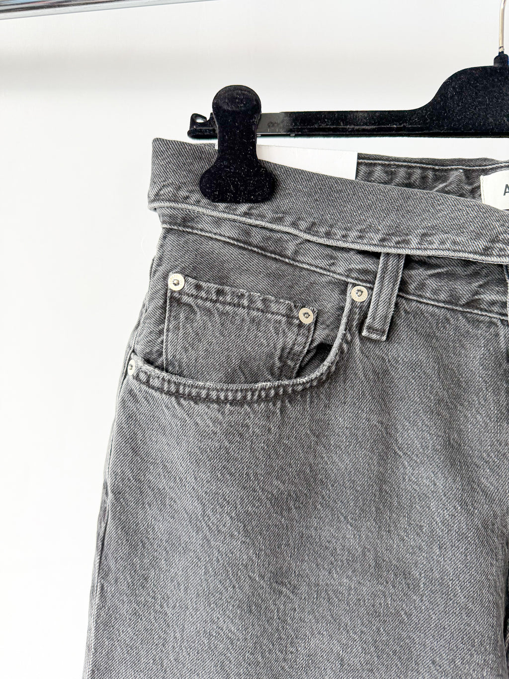 Agolde Echo Taper Leg Foldover Waist Denim Jeans
