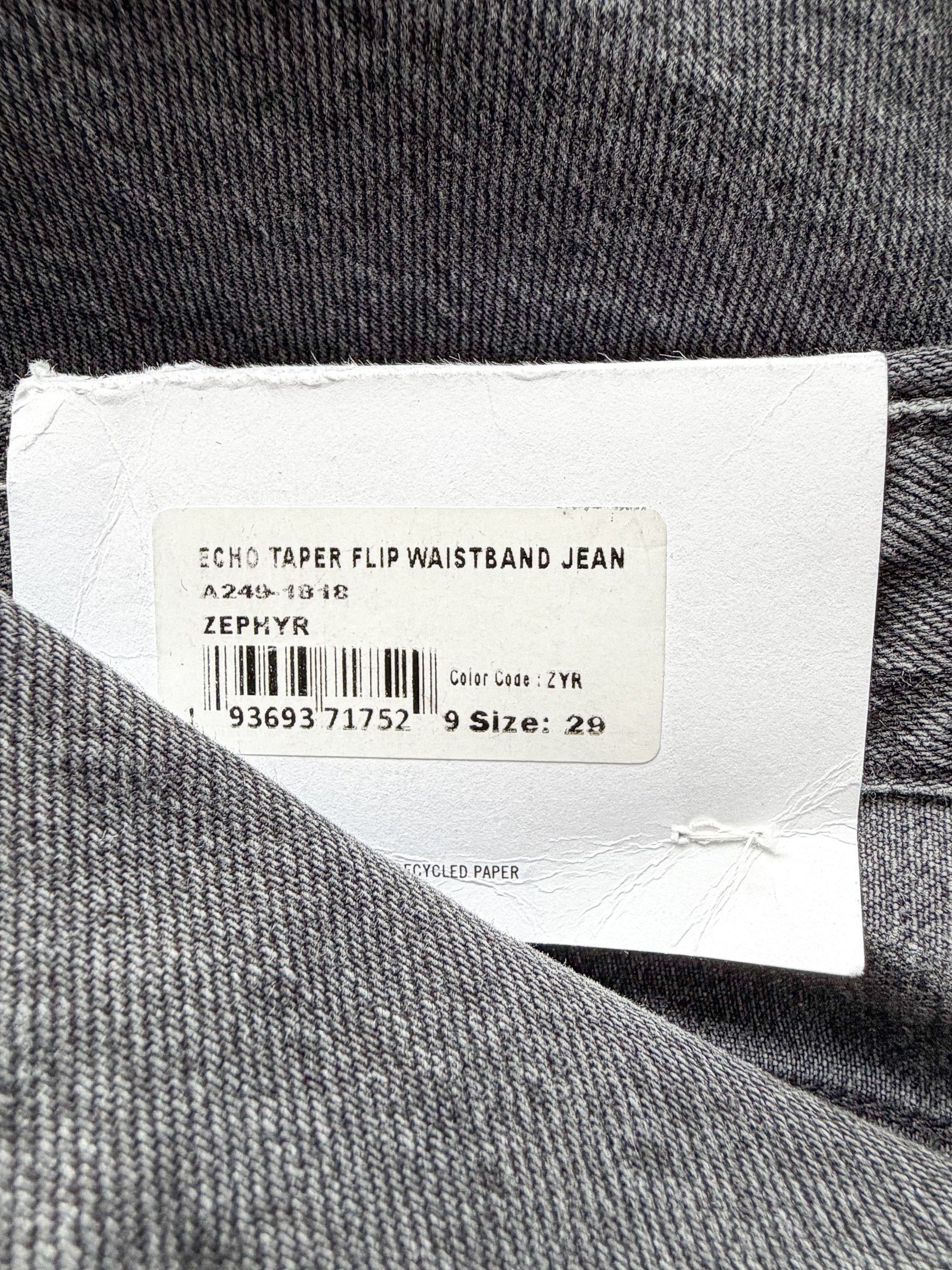 Agolde Echo Taper Leg Foldover Waist Denim Jeans