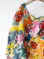 Marni Asymmetric Ruffled Floral Print Midi Dress