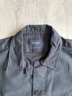 Drake's Navy Blue Two Pocket Heavy Structured Over Shirt Jacket - House Of Huntington