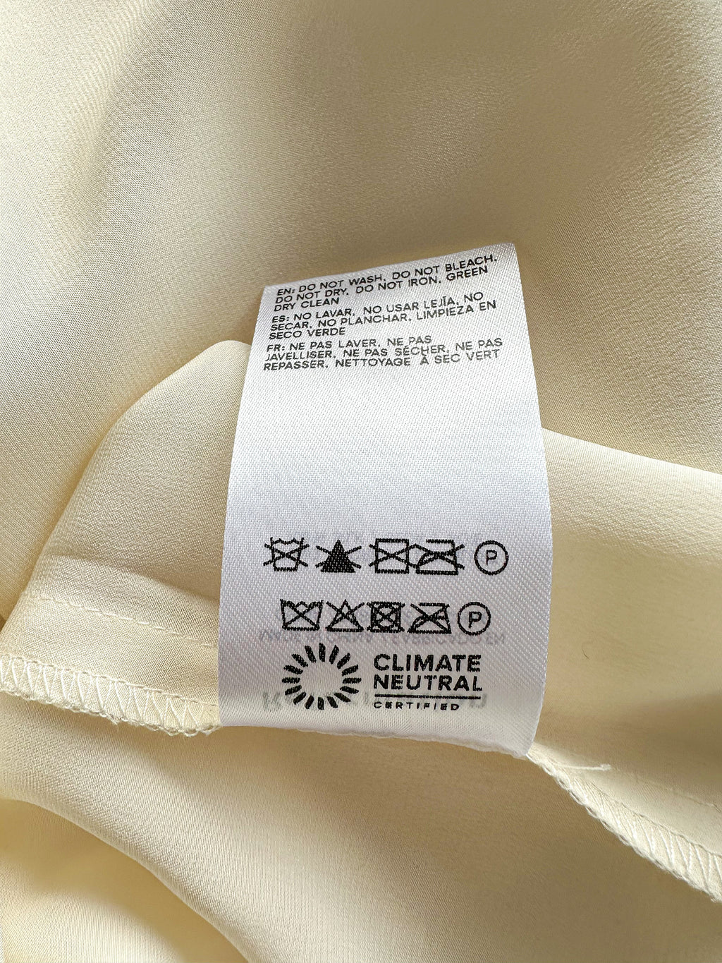 Reformation White Sheer Overlay Slip Mini Dress DEFECT