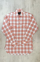 Drake's Check Red White Double Pocket Cotton Shirt - House Of Huntington