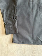 Drake's Navy Blue Two Pocket Heavy Structured Over Shirt Jacket - House Of Huntington