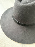 Lack Of Color Black The Grove Suede Band Trim Boho Hat - House Of Huntington
