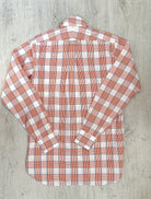 Drake's Check Red White Double Pocket Cotton Shirt - House Of Huntington