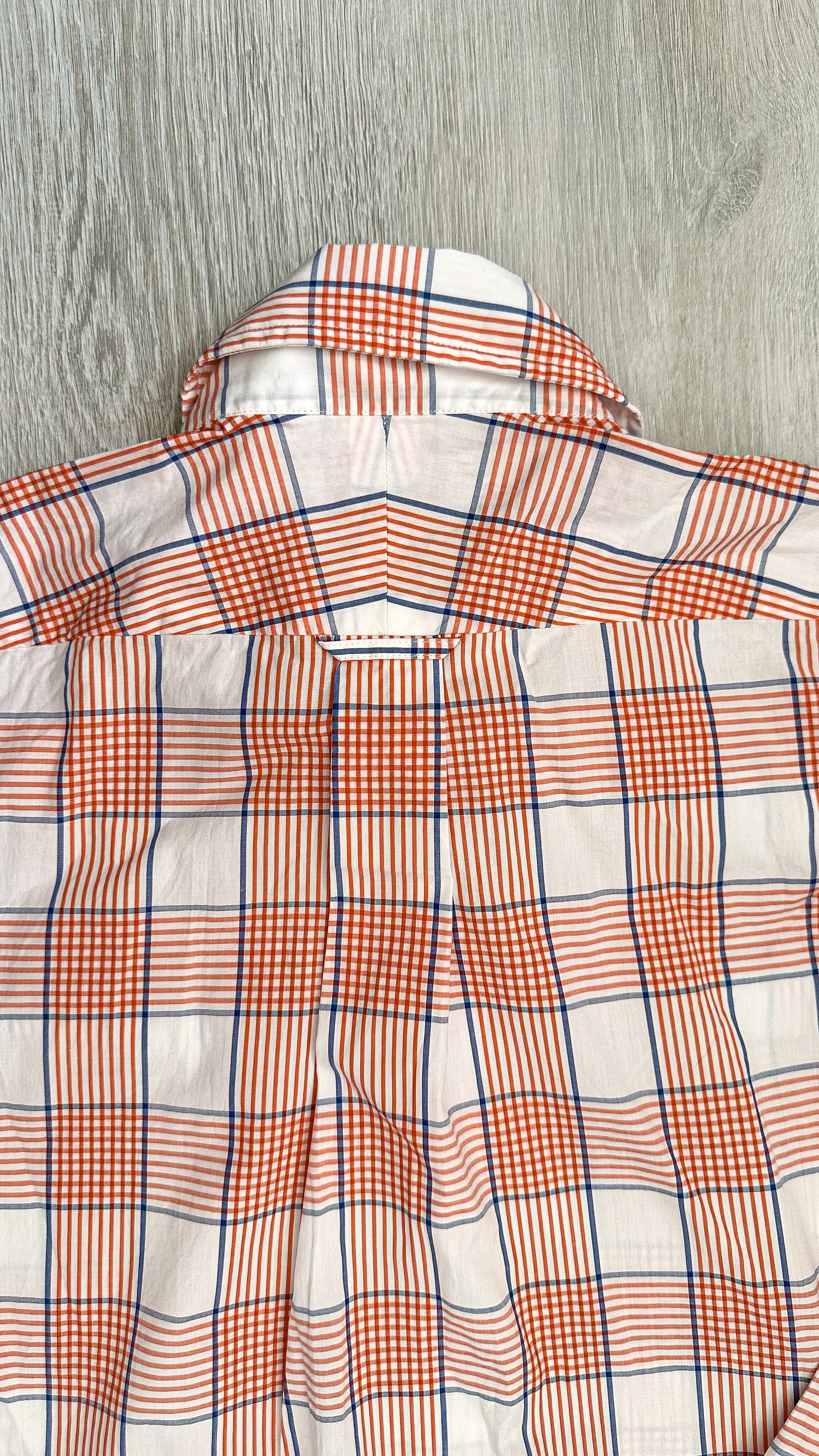 Drake's Check Red White Double Pocket Cotton Shirt - House Of Huntington