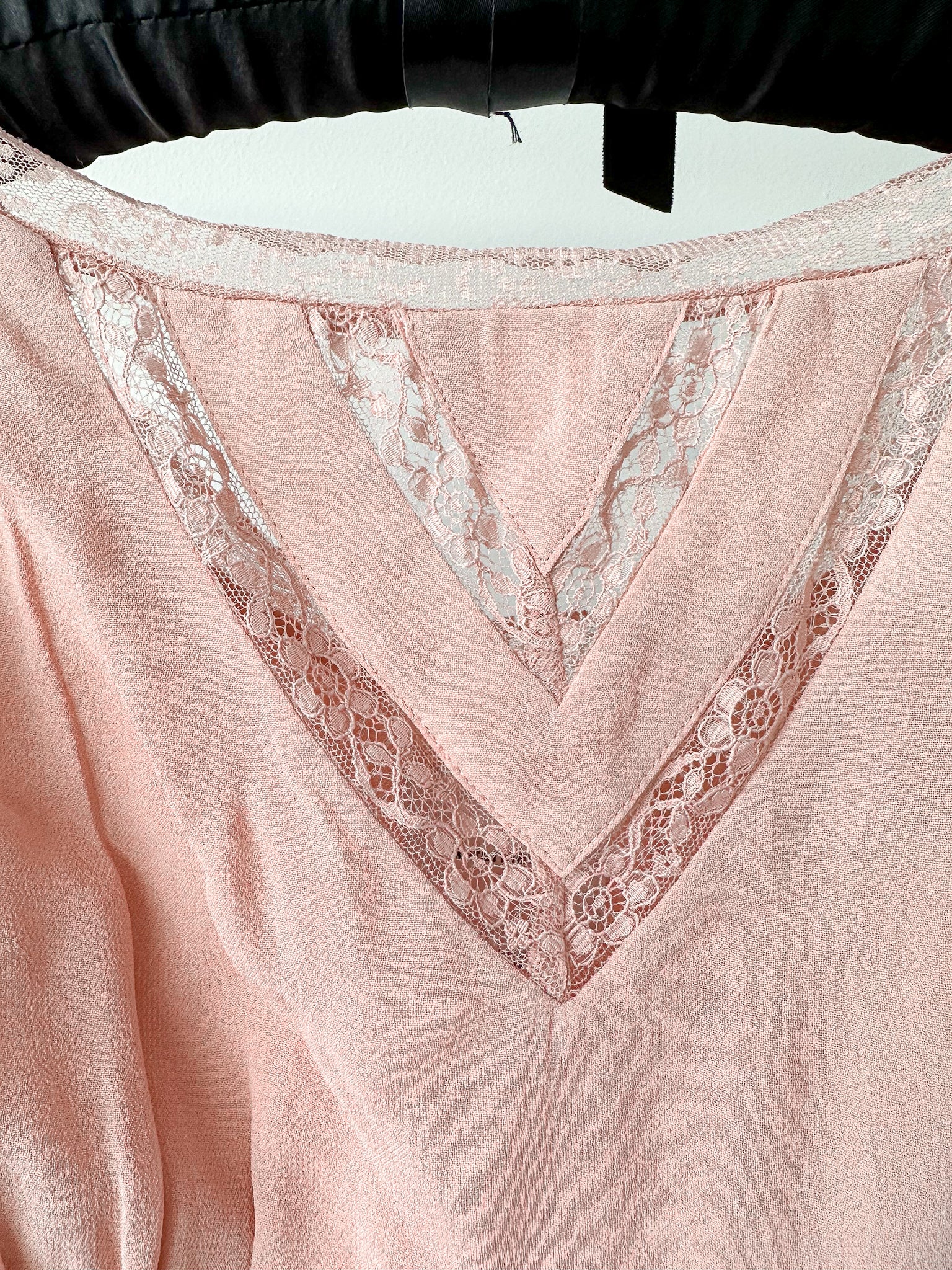 Reformation Dusty Pink Malena Lace Chiffon Dress