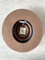 Lack Of Color Brown Wool Suede Band Trim Boho Hat - House Of Huntington