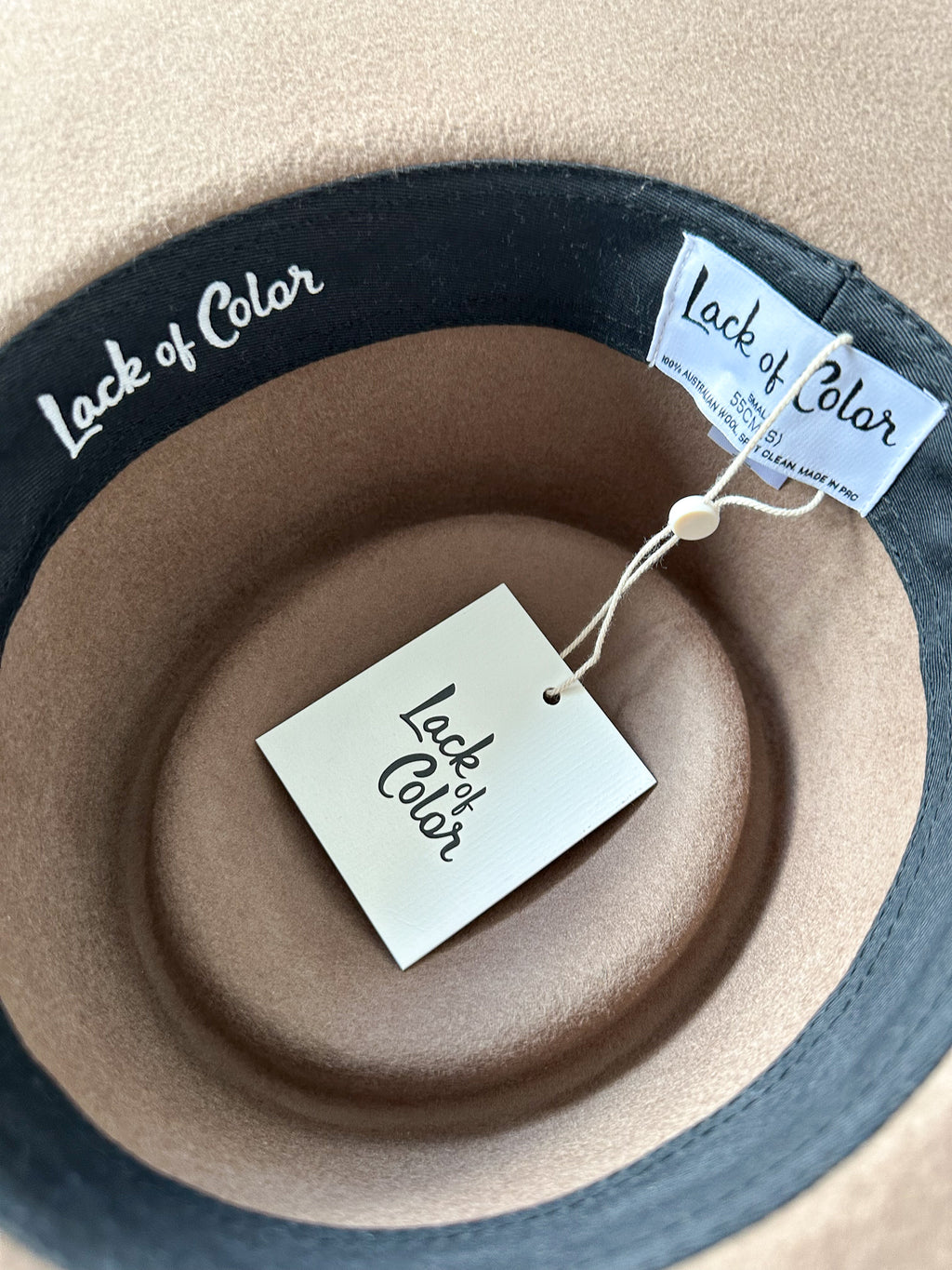 Lack Of Color Brown Wool Suede Band Trim Boho Hat - House Of Huntington