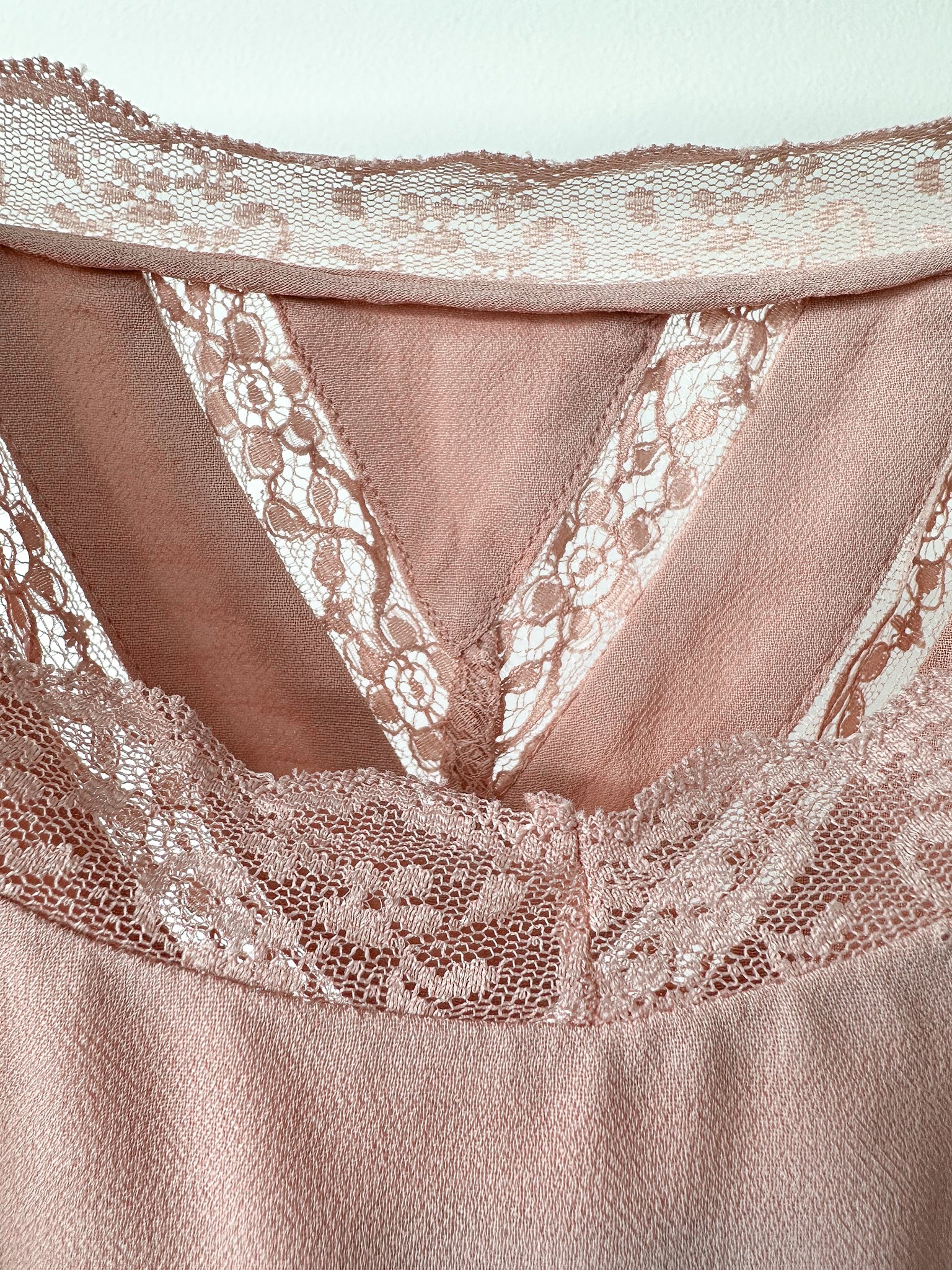 Reformation Dusty Pink Malena Lace Chiffon Dress