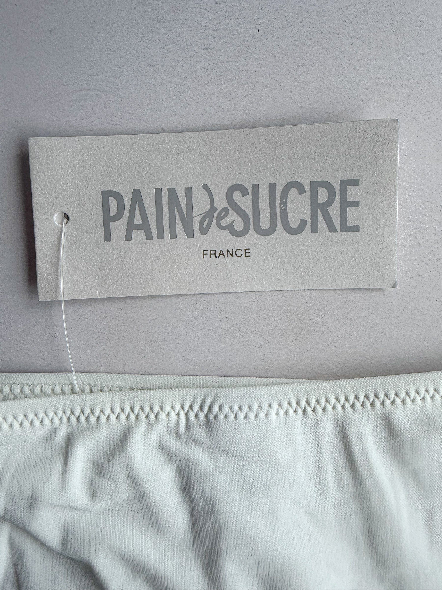 Pain De Sucre Cream Side Tie Bikini Bottom in Onyx