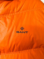 Gant Alta Long Down Jacket In Orange