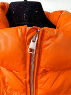 Gant Alta Long Down Jacket In Orange