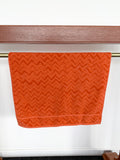 Missoni Home Orange ZigZag Terrycloth Cotton Bath Sheet Towel