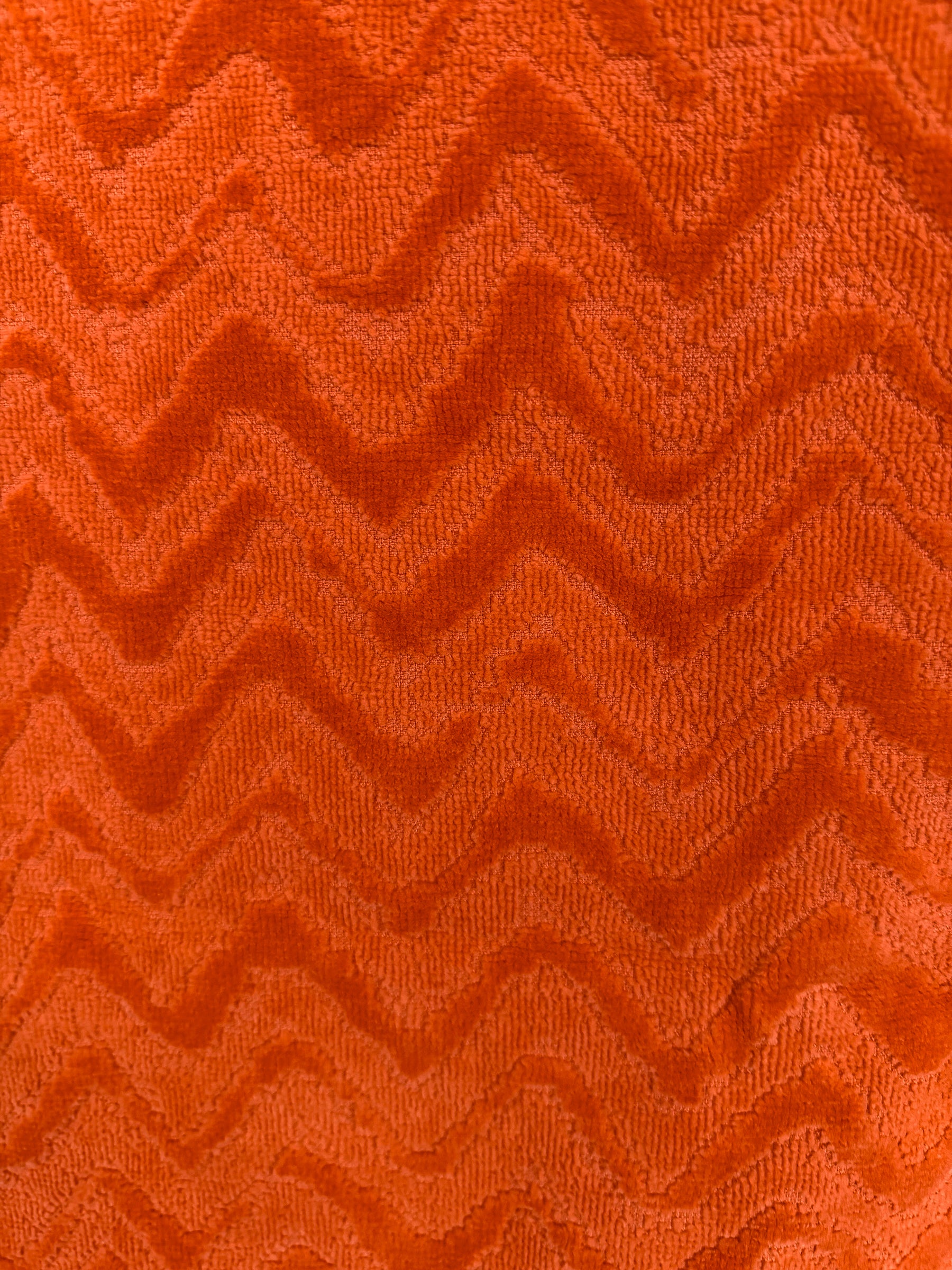 Missoni Home Orange ZigZag Terrycloth Cotton Bath Sheet Towel