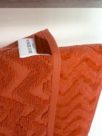 Missoni Home Orange ZigZag Terrycloth Cotton Bath Sheet Towel