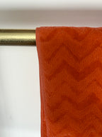 Missoni Home Orange ZigZag Terrycloth Cotton Bath Sheet Towel