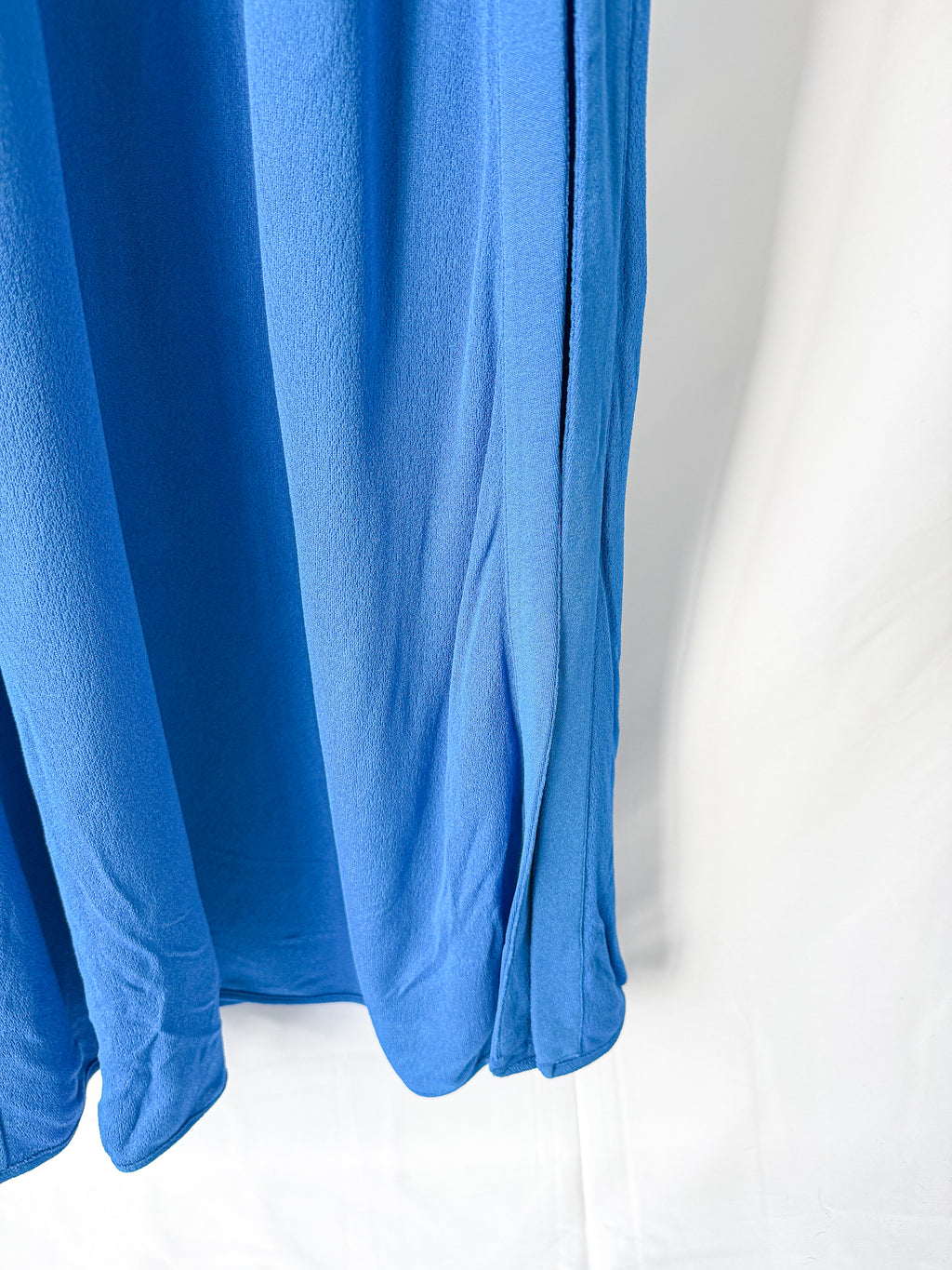 Proenza Schouler Blue Halterneck Jersey Maxi Dress