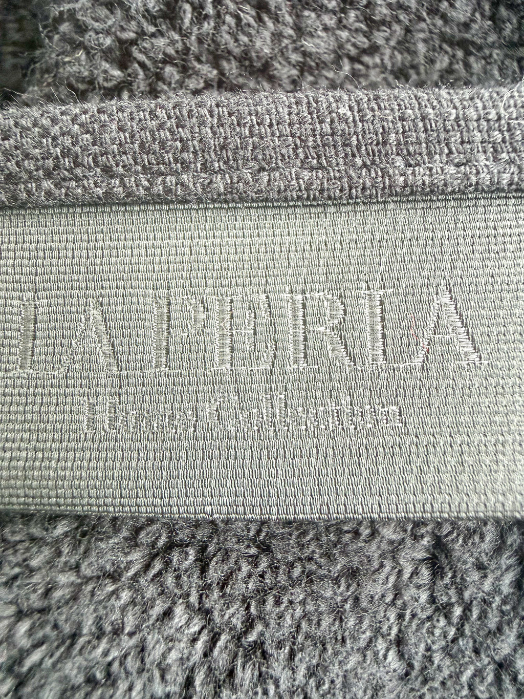 La Perla Black Towel Gold Lace Trim Towel