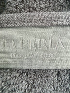La Perla Black Towel Gold Lace Trim Towel